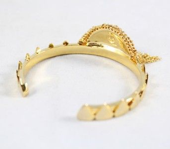 House of Harlow 1960 Tasseled Crescent Cuff Smokeyepoxy