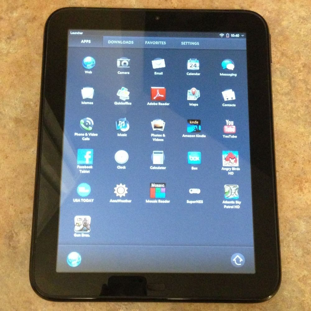 Black HP Touchpad 16GB 9 7in Tablet