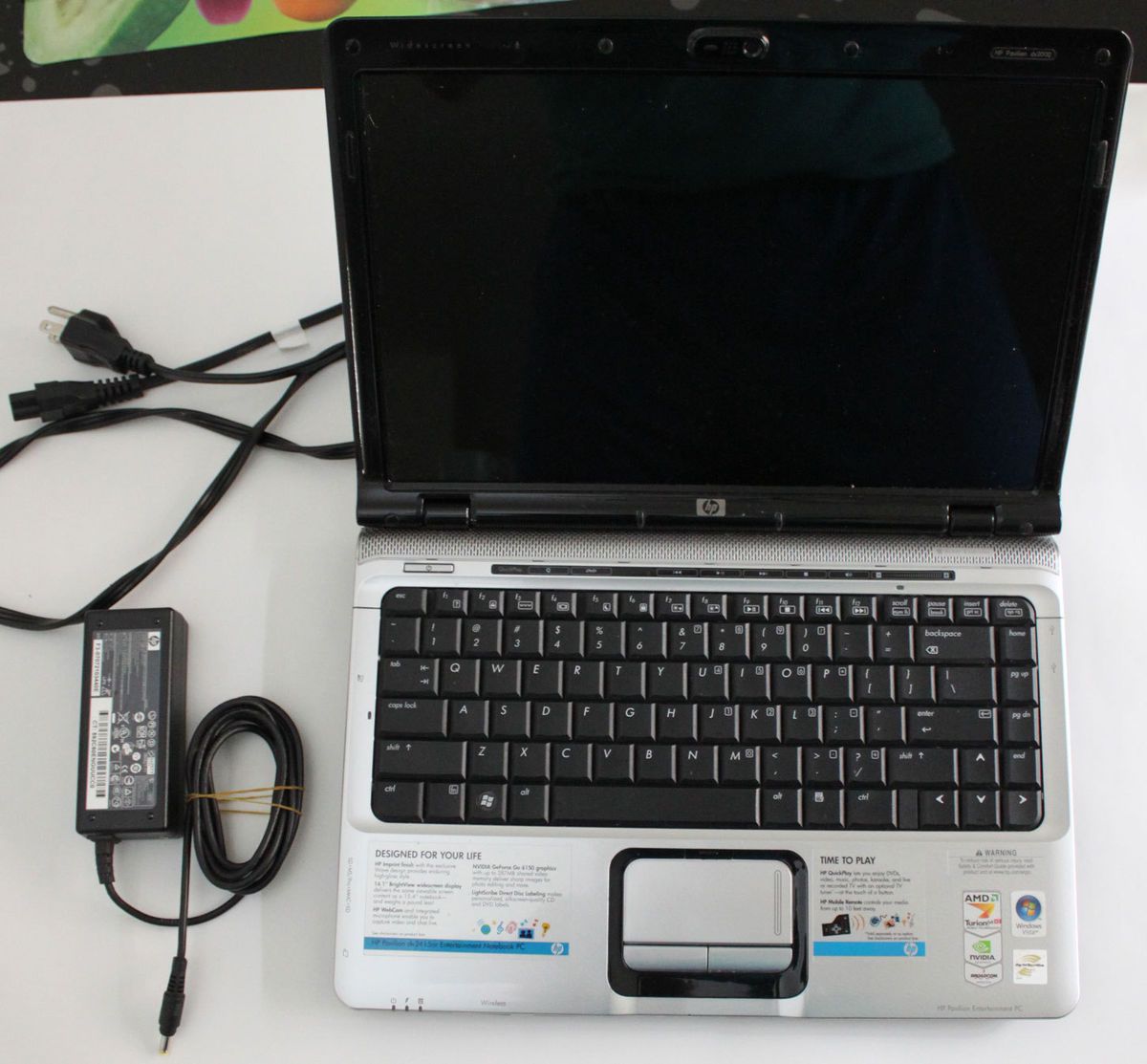 Used HP Pavilion DV2415NR DV2000 Laptop Notebook