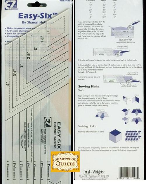 Easy Six Companion Ruler EZ by Sharon Hultgren