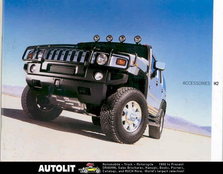 2004 Hummer H2 Accessories Brochure