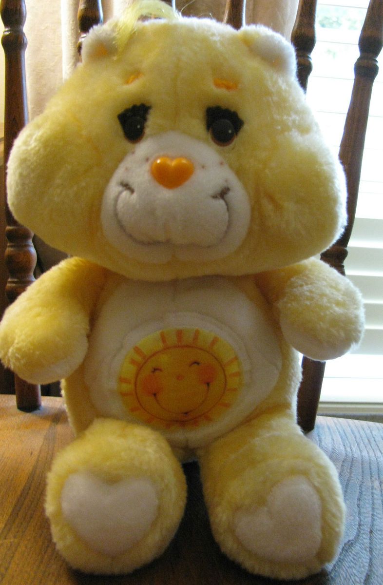 American Greetings Kenner FUNSHINE CARE BEAR Sunshine Stuffed Animal