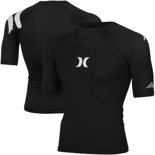 Hurley One Only 4 Way Stretch Lycra Rashguard Black