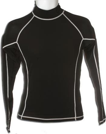 Winning Edge Mens Long Swim Shirt Sleeve Rash Guard Black s 2XL