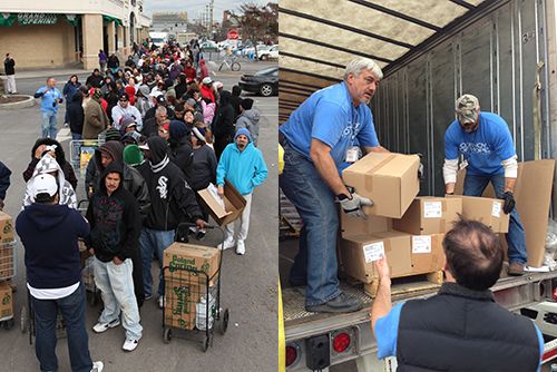 Convoy of Hope during Hurricane Sandy Relief Efforts. Dickinson Foods