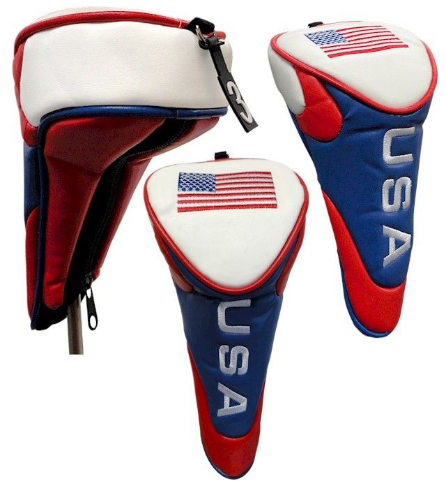 American Flag USA Stars Stripes Hybrid Golf Club Head Cover