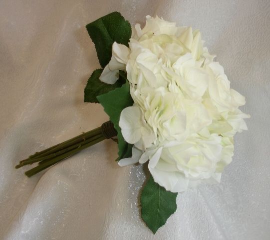 Cream White Roses Tulips Bridal Bouquet Wedding Flowers