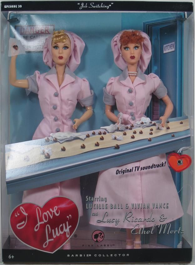 Love Lucy BARBIE~ Lucy and Ethel in Job Switching, episode 39 Pink