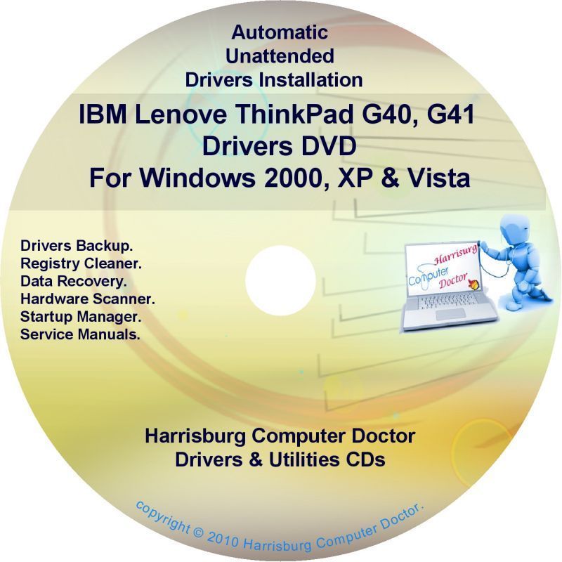 IBM Lenovo ThinkPad G40 G41 Drivers Disc CD DVD