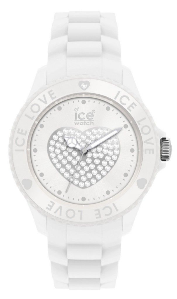 Ice Love White Sili Heart Ice Watch Unisex Lo We U S