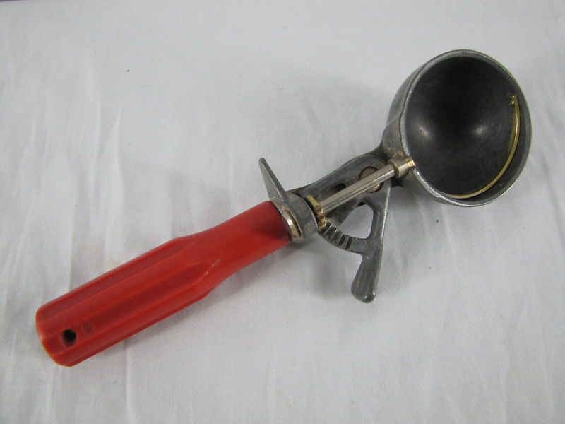 Scoop Master Ice Cream Scoop Red Handle Vintage