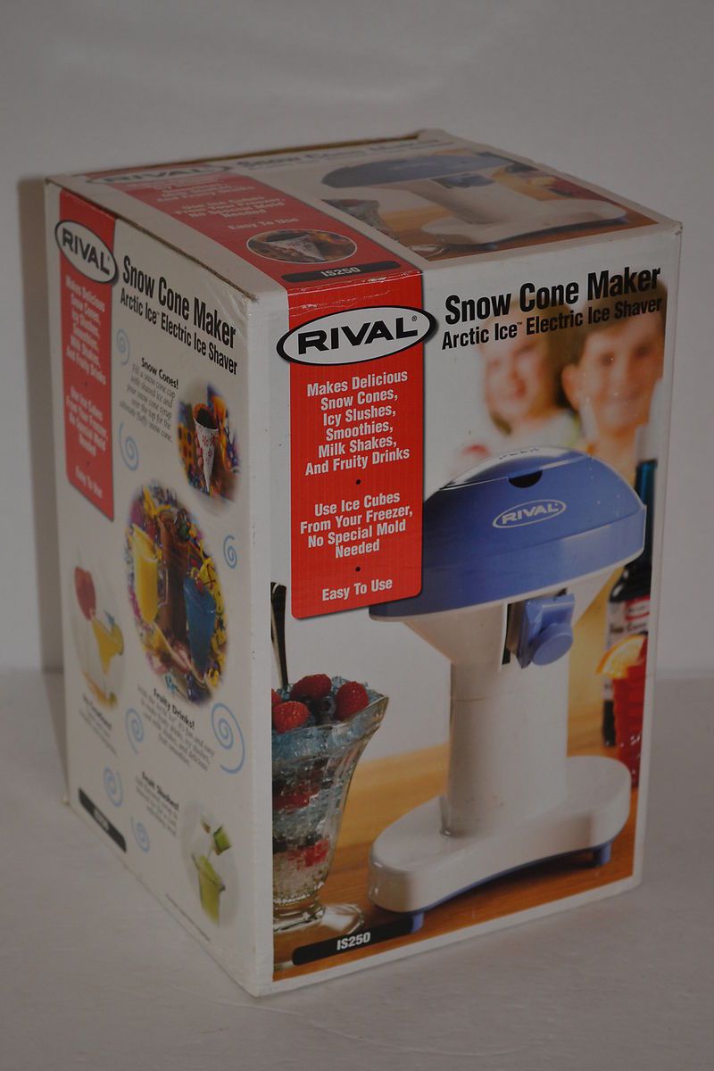 Rival Snow Cone Maker Artic Ice Electric Ice Shaver Model IS250