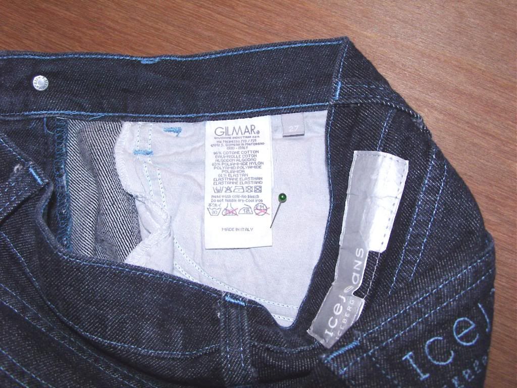 Womens Ice Iceberg Gilmar Jeans Size 27 x 36 New