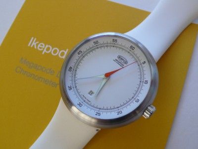 Ikepod Megapode Chrono MGD07 White Dial Marc Newson Design