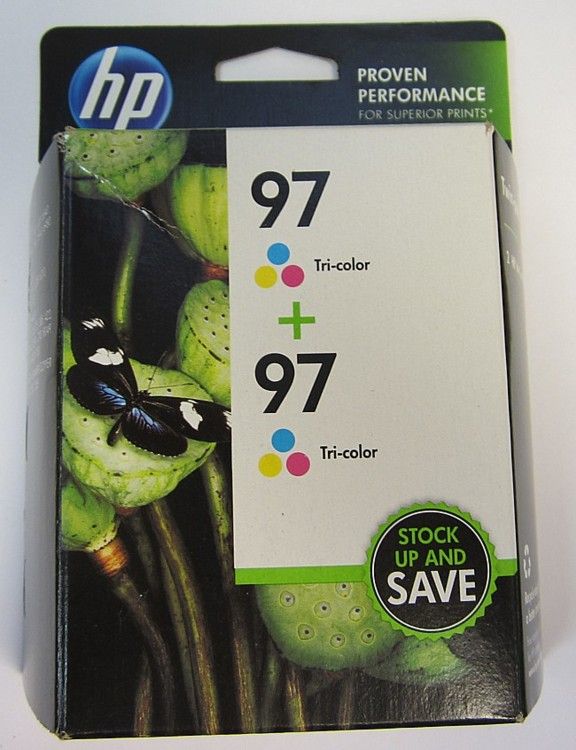 HP Combo Pack 97 Tri Color and Tri Color Office Jet Ink Cartridges