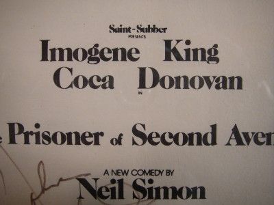 Imogene Coca King Donovan Signed New Orleans Program