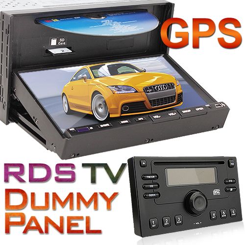 Double 2 DIN Car DVD Player 7 Touchscreen GPS Map iPod TV Radio
