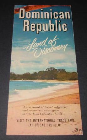 Old 1955 Dominican Republic Travel Brochure