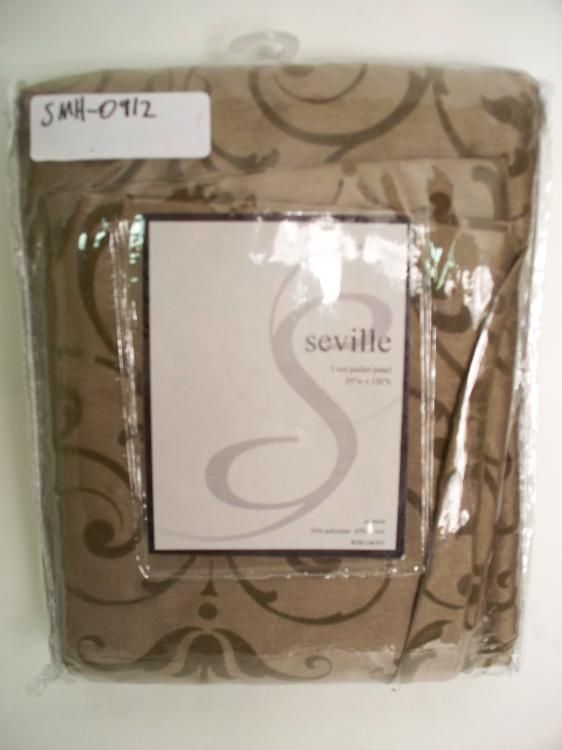 Seville Rod Pocket 120 inch One Curtain Panel Sage