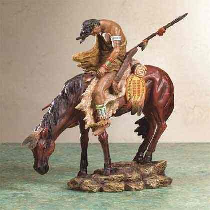 End Of The Trail Indian Horse Sculpture Statue Figurine On Popscreen