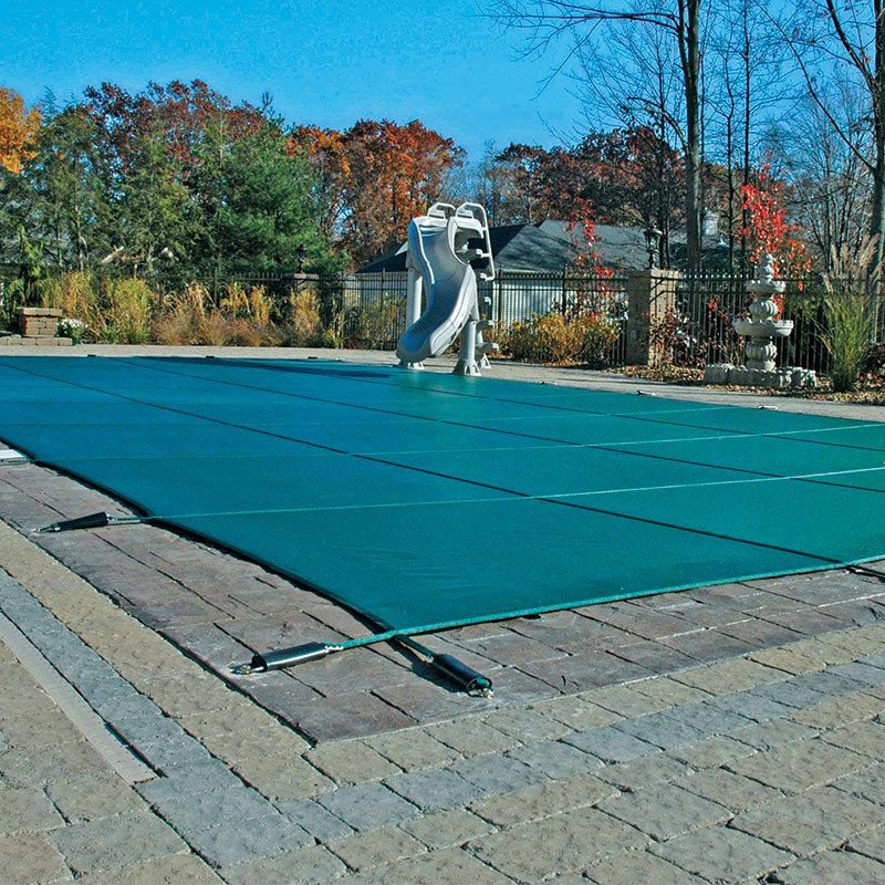 18x36 Green Mesh Inground Rectangle Swimming Pool Winter Safety
