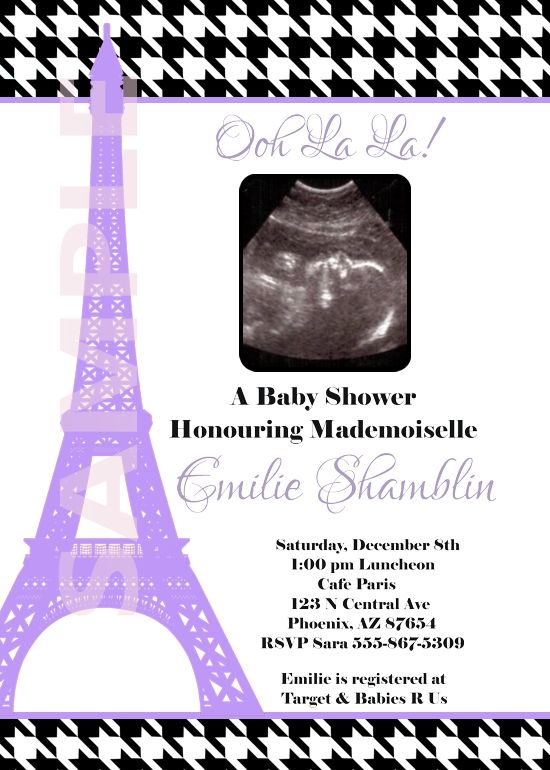 Custom Photo Baby Shower Invitations Any Theme