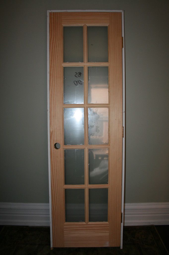 Pine Wood Prehung Interior French Door 10LITE 24x80LH