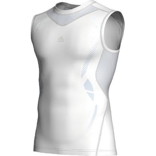 Intimo Tecnico Smanicato Running Adidas TF Prep s L O02353 Bianco