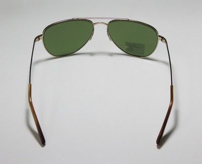 New Barton Perreira Five Star Gold Green Aviator Sunglasses Fashion