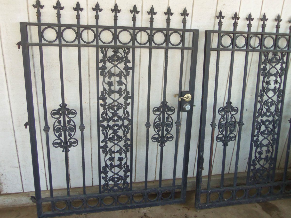 Iron Gates Security Metal Wrought Custom Welded Locking