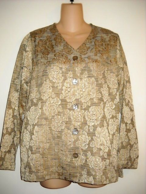 Isabella Bird Gorgeous Beige Floral Jacket XS