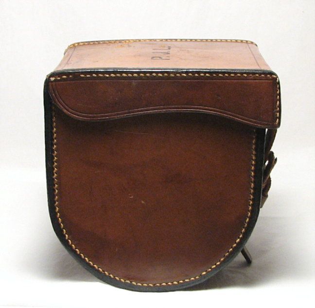 Vintage J. Bernard Block Leather Case For Salmon Reel Like Hardy Or