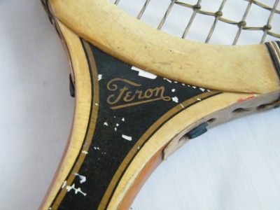 VINTAGE 1960s STEPHEN J. FERON TENNIS RACQUET CUSTOM MADE IN NEW YORK