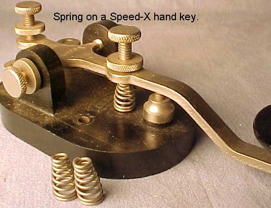  Morse code telegraph key springs for J 38 + Western Union / Electric