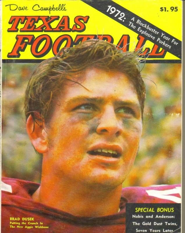 1972 Dave Campbells Texas Football Magazine Dusek