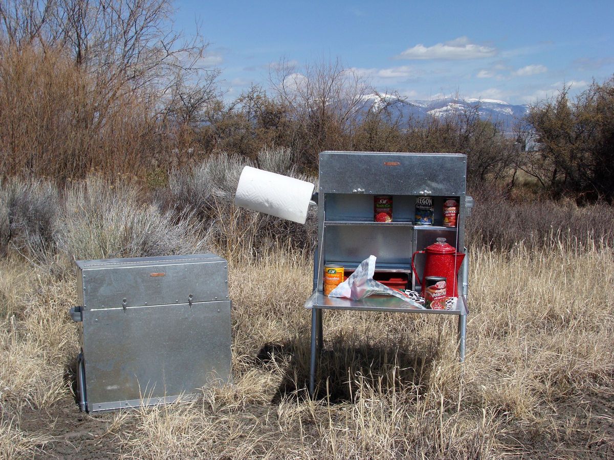  Camp Kitchen Food Box with Cooler Compartment Riley Stoves