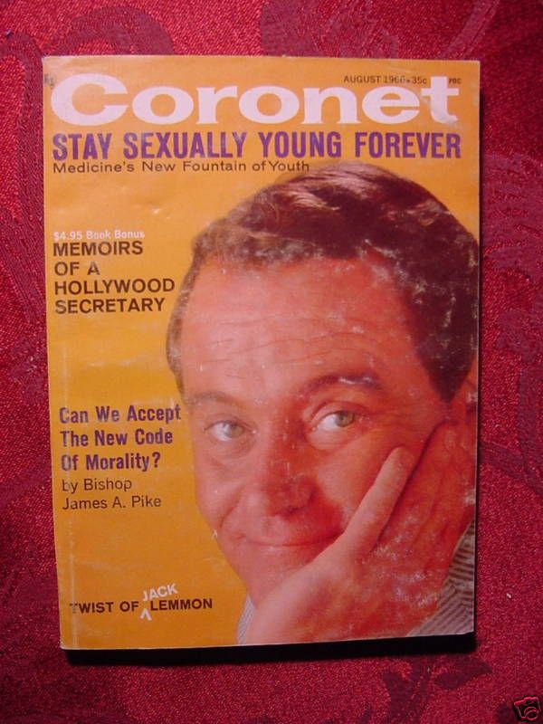 Coronet August 1966 Jack Lemmon Melina Mercouri