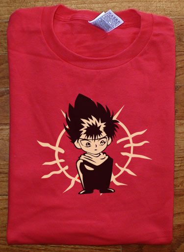 Yu Yu Hakusho Hiei Chibi Jagan Design Red Anime Shirt