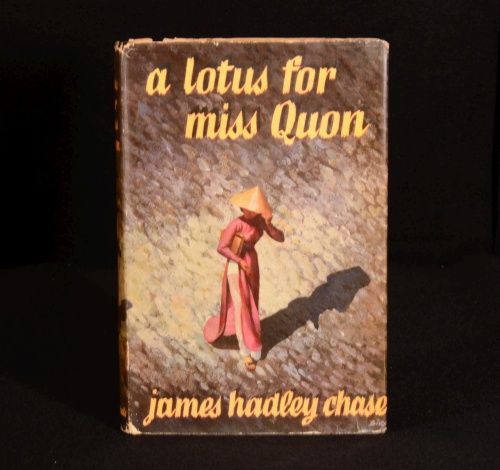 1961 James Hadley Chase A Lotus for Miss Quon in Unclipped Dustwrapper