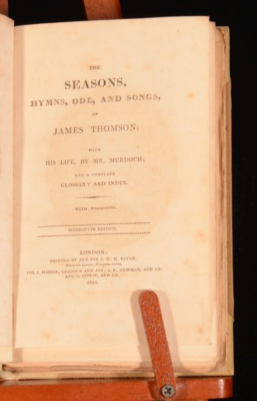 1813 The Seasons James Thomson Poetry