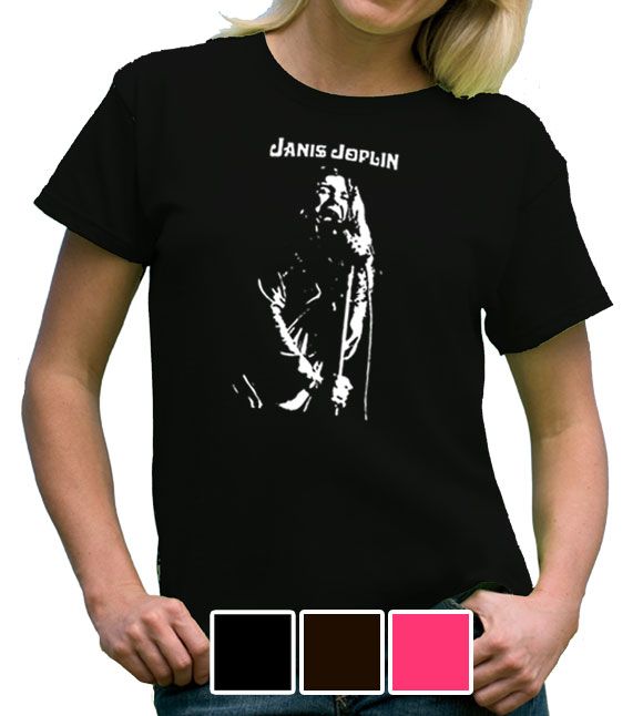 Janis Joplin Women Ladies Shirt Rock Punk Retro s XL Music Pop Soul 60