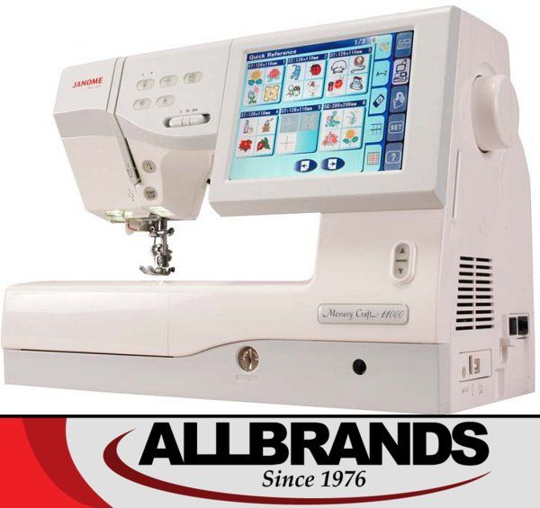 Janome MC11000 +SE2.0UPG 10YrExtWnty*Sew Quilt Emb Mach 358Stitch