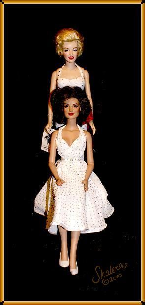 OOAK Marilyn Monroe Jane Russell Graumans Doll Set