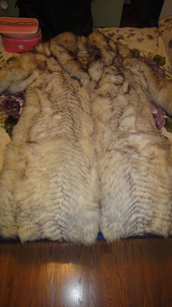 Jean Claude Fur Coat Fitch Fox Coyote