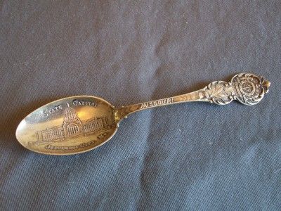 Antique Sterling Silver Jefferson City Missouri Souvenir Spoon