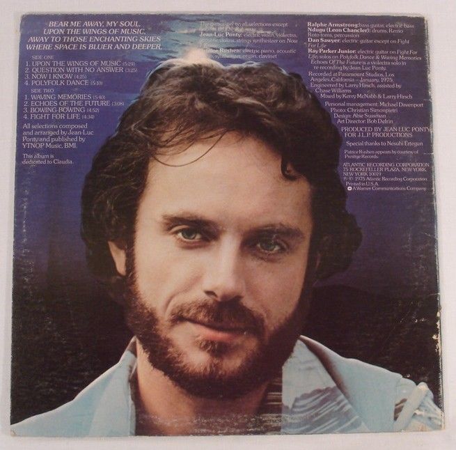 Jean Luc Ponty Upon The Wings of Music 1975 LP EX