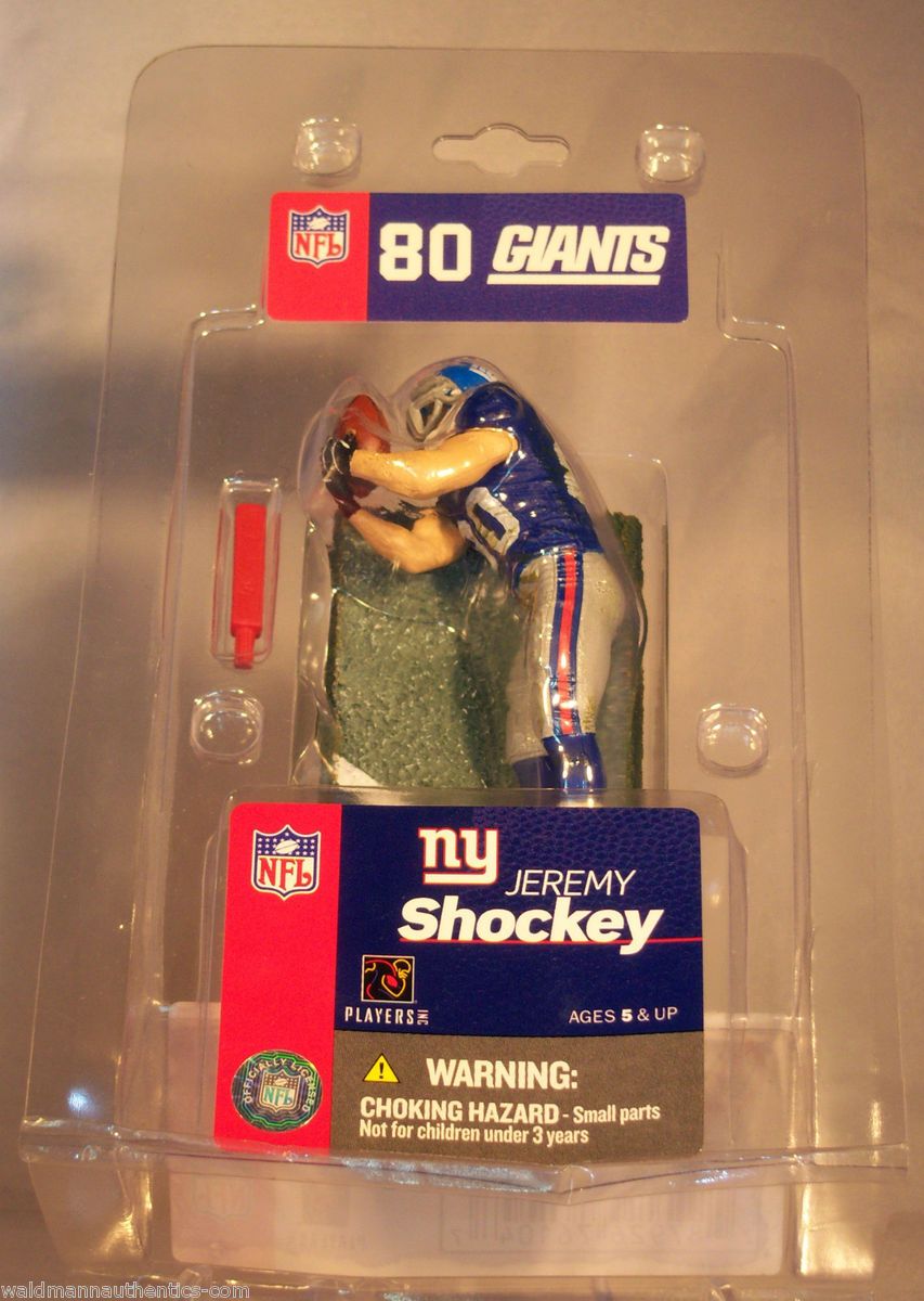 Jeremy Shockey New York Giants Mini McFarlane NFL Figure Jersey 3 Inch
