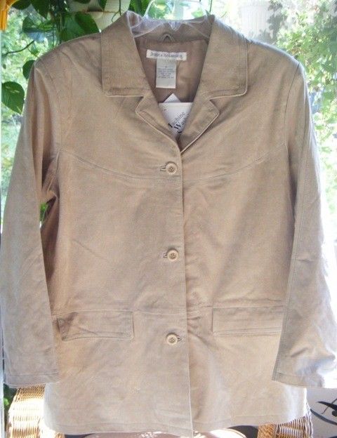 Sale Jessica Holbrook Woman Washable Lined Suede Jacket Plus 1x Taupe