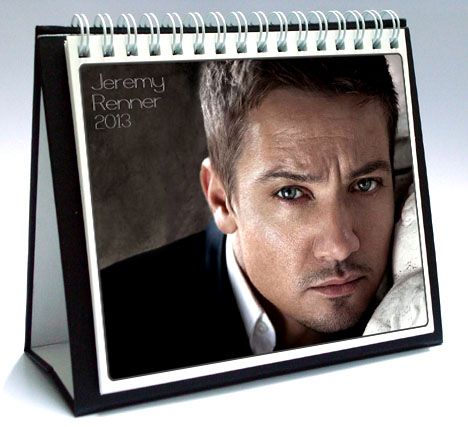 Jeremy Renner 2013 Desktop Holiday Calendar