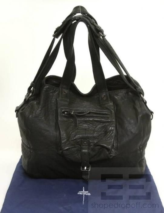 Jerome Dreyfuss Black Leather Billy Shoulder Bag